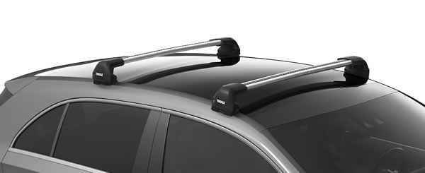 Thule Fixed point 7207 roof rack fitted to car